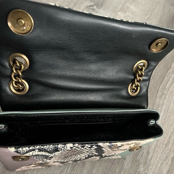 Kurt Geiger Mini Kensington X Multicolor Snake Print Shoulder Bag - Picture 6 of 11